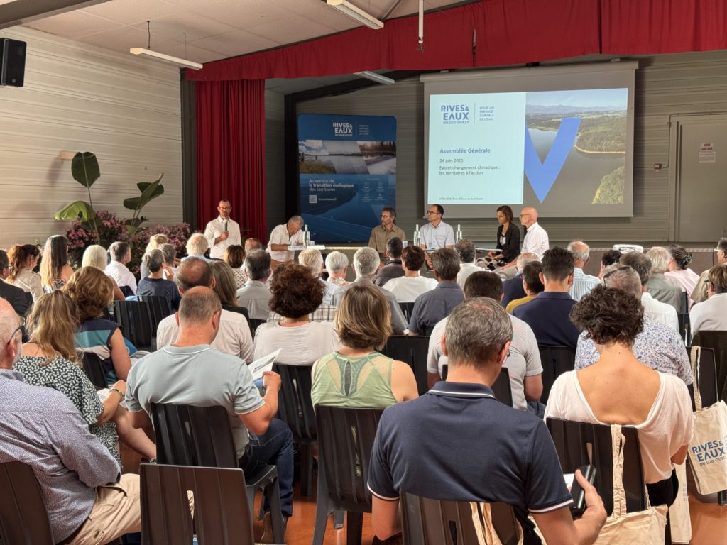 Assemblée générale ordinaire de Rives & Eaux du Sud-Ouest le mardi 24 juin 2024 à la salle du lac du Gabas à Lourenties (64)