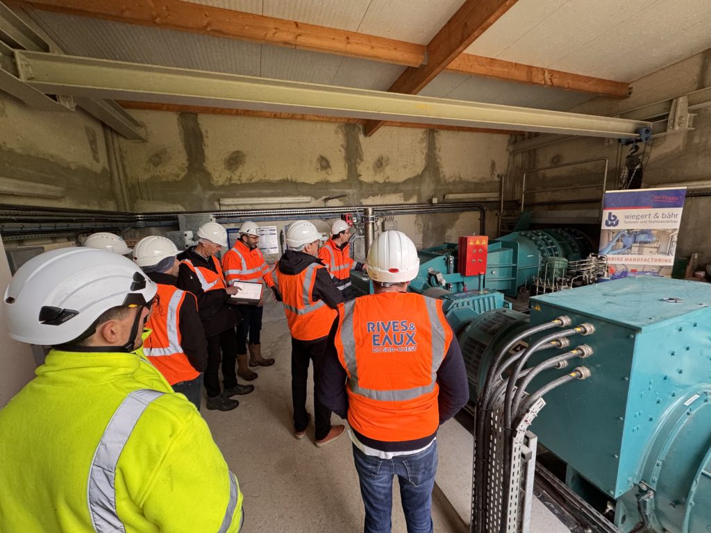 Visite de la centrale de Puydarrieux, gérée par Rives & Eaux du Sud-Ouest, lors de la journée d'HYDROmeeting à Tarbes